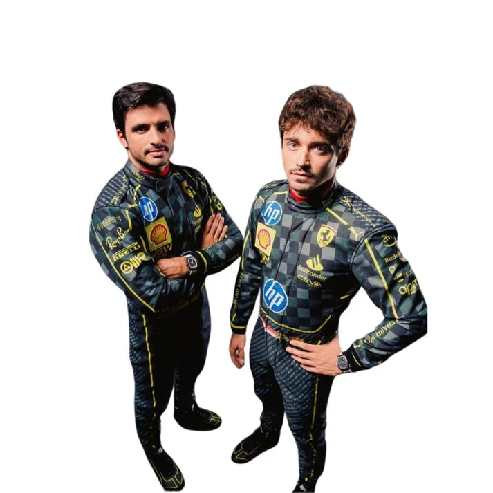 F1 Racing Costume Worn by Charles Leclerc & Carlos Sainz Jr. – 2024 HP Italy GP