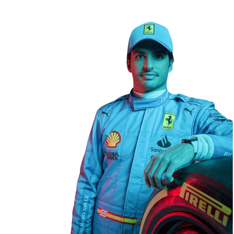 2024 F1 Racing Costume Worn by Charles Leclerc & Carlos Sainz Jr. – Miami