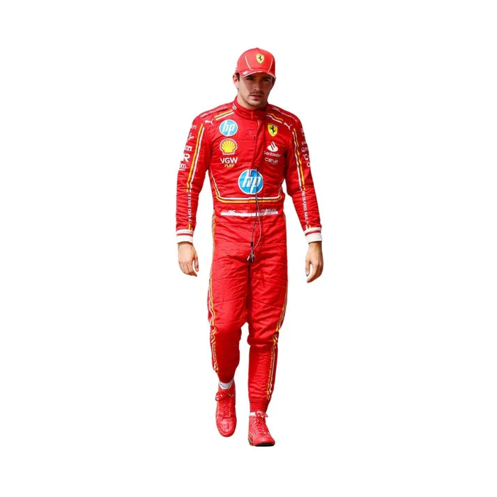 F1 Racing Costume Worn by Charles Leclerc & Carlos Sainz Jr. – 2024 HP Monaco GP