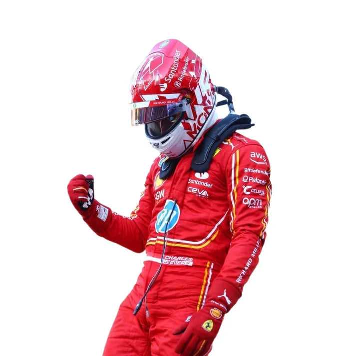 F1 Racing Costume Worn by Charles Leclerc & Carlos Sainz Jr. – 2024 HP Monaco GP