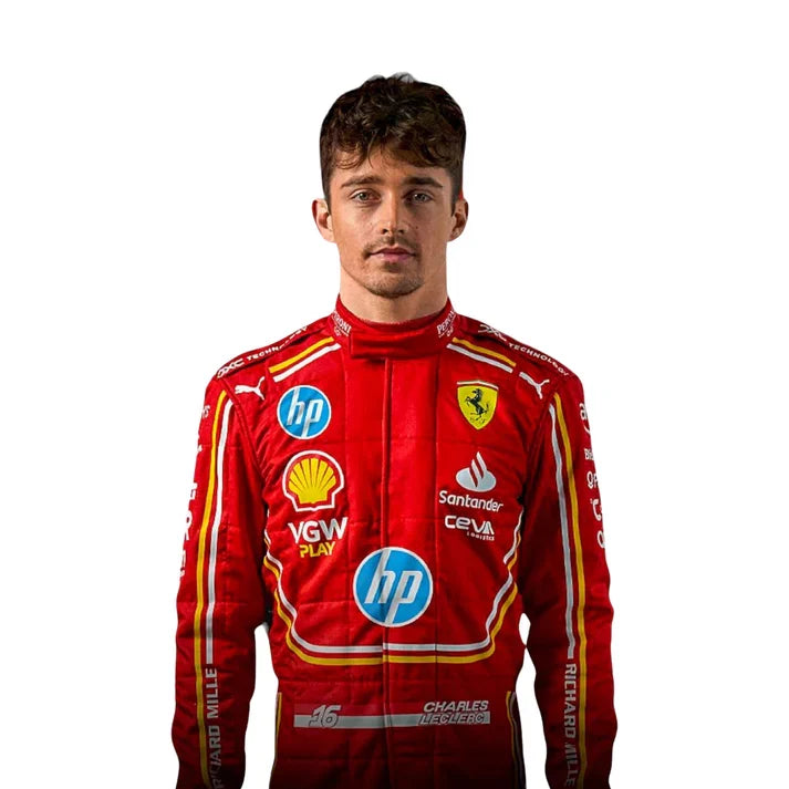 F1 Racing Costume Worn by Charles Leclerc & Carlos Sainz Jr. – 2024 HP Monaco GP