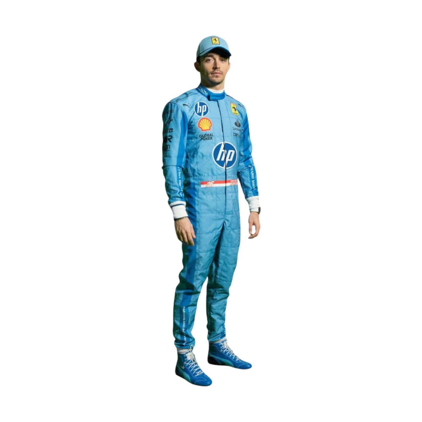2024 F1 Racing Costume Worn by Charles Leclerc & Carlos Sainz Jr. – Miami