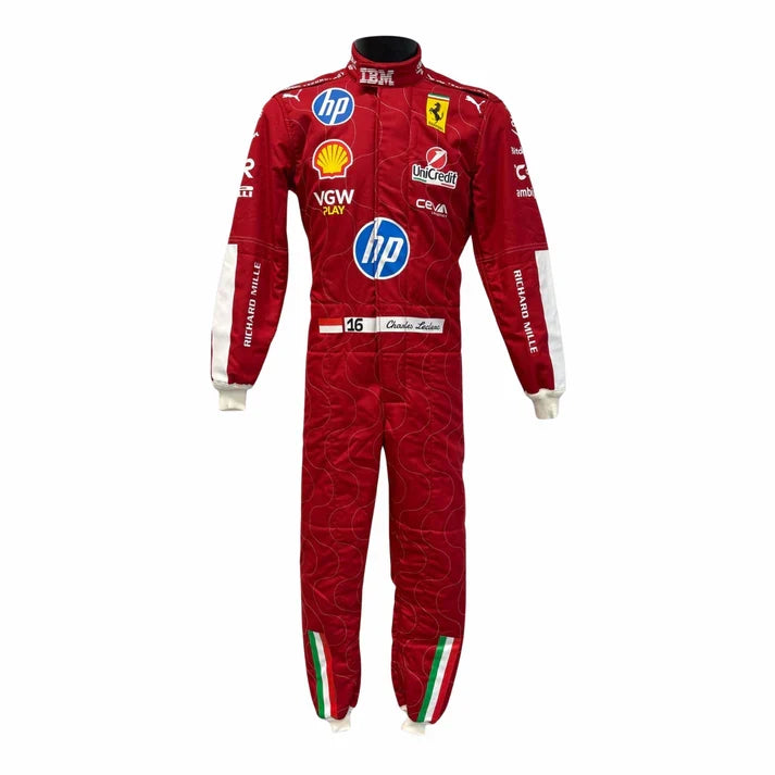 Charles Leclerc 2025 Monza GP F1 Racing Suit