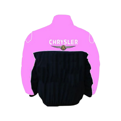 Chrysler F1 Inspired Jacket Pink Black Racing Style