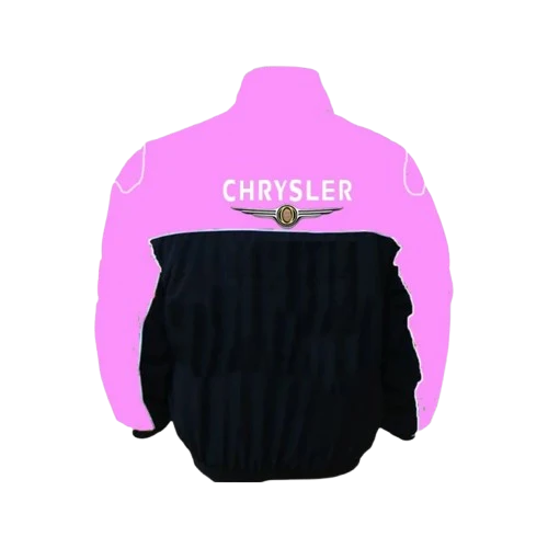 Chrysler F1 Inspired Jacket Pink Black Racing Style