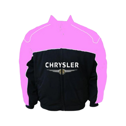 Chrysler F1 Inspired Jacket Pink Black Racing Style