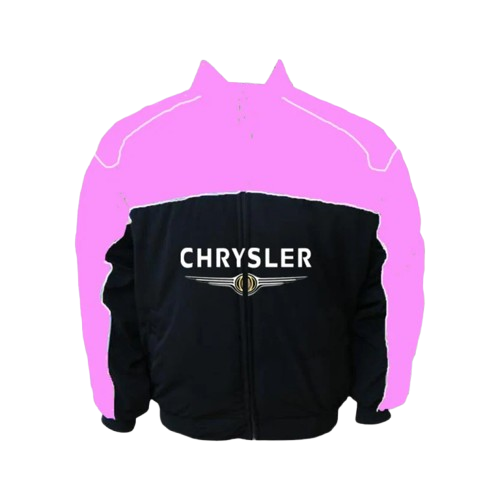 Chrysler F1 Inspired Jacket Pink Black Racing Style