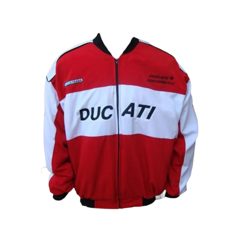 Ducati Corse F1 Inspired Jacket Red White Racing Style