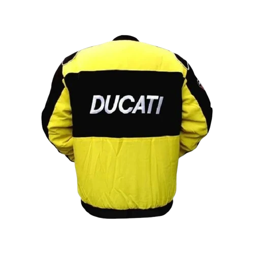 Ducati Corse Motorcycle Jacket Black Light Gray MotoGP Style