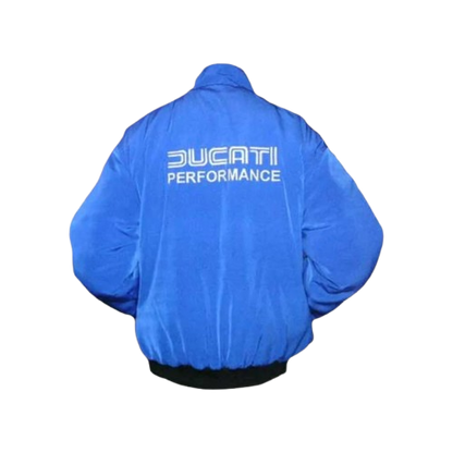Ducati Corse Motorcycle Jacket Royal Blue Racing Wear