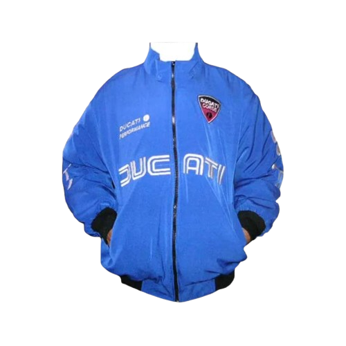 Ducati Corse Motorcycle Jacket Royal Blue Racing Wear