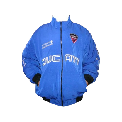 Ducati Corse Motorcycle Jacket Royal Blue Racing Wear