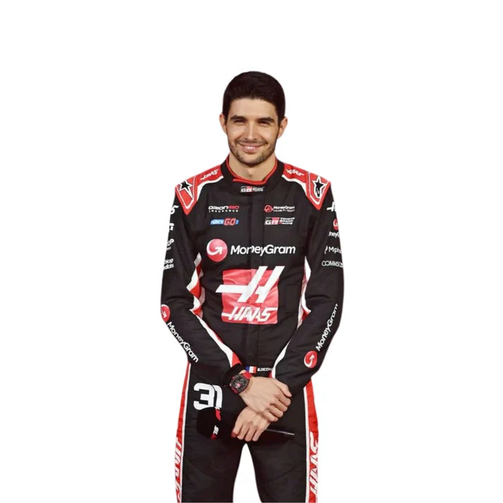 2025 F1 Racing Suit Worn by Esteban Ocon and Oliver Bearman