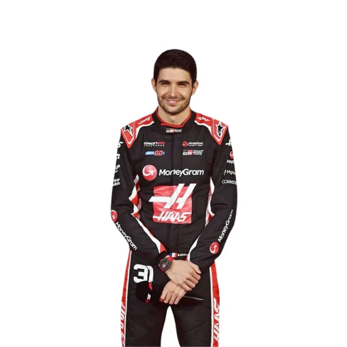 2025 F1 Racing Suit Worn by Esteban Ocon and Oliver Bearman
