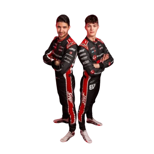2025 F1 Racing Suit Worn by Esteban Ocon and Oliver Bearman