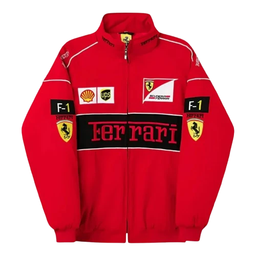 F1 Ferrari Vintage Racing Jacket - Red Edition