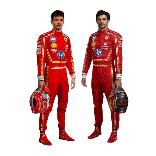 F1 Racing Costume Worn by Charles Leclerc & Carlos Sainz Jr. – 2024 HP Monaco GP