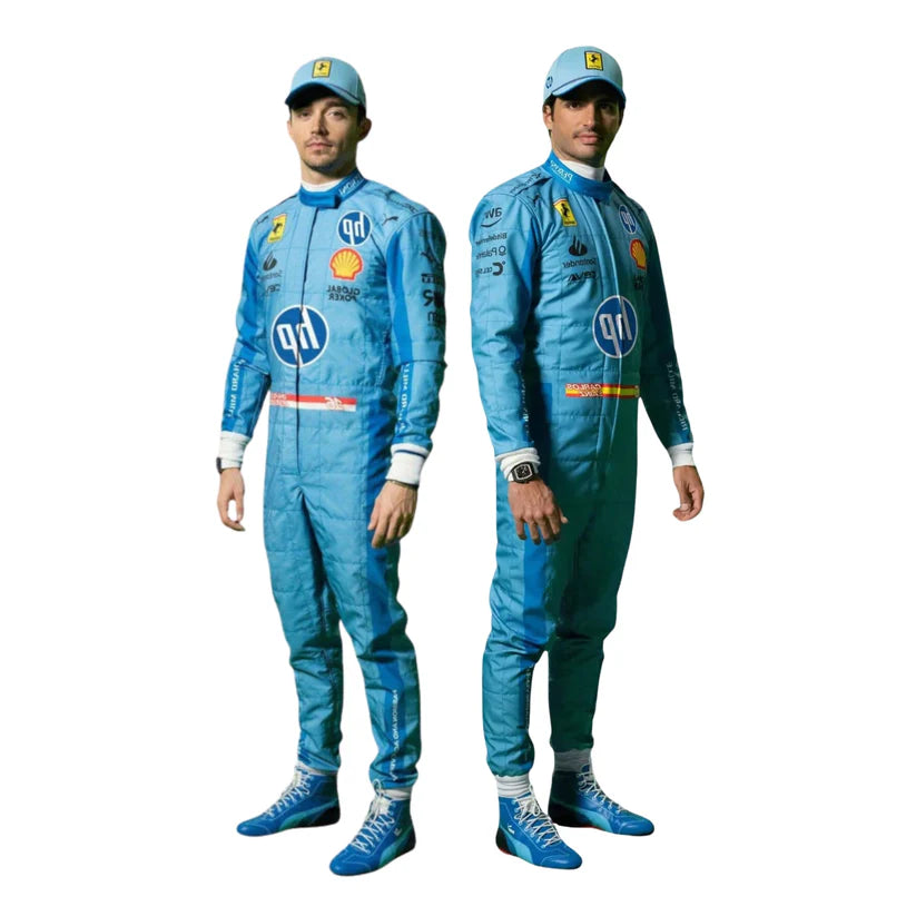 2024 F1 Racing Costume Worn by Charles Leclerc & Carlos Sainz Jr. – Miami