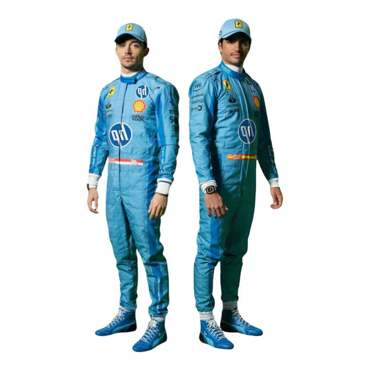 2024 F1 Racing Costume Worn by Charles Leclerc & Carlos Sainz Jr. – Miami