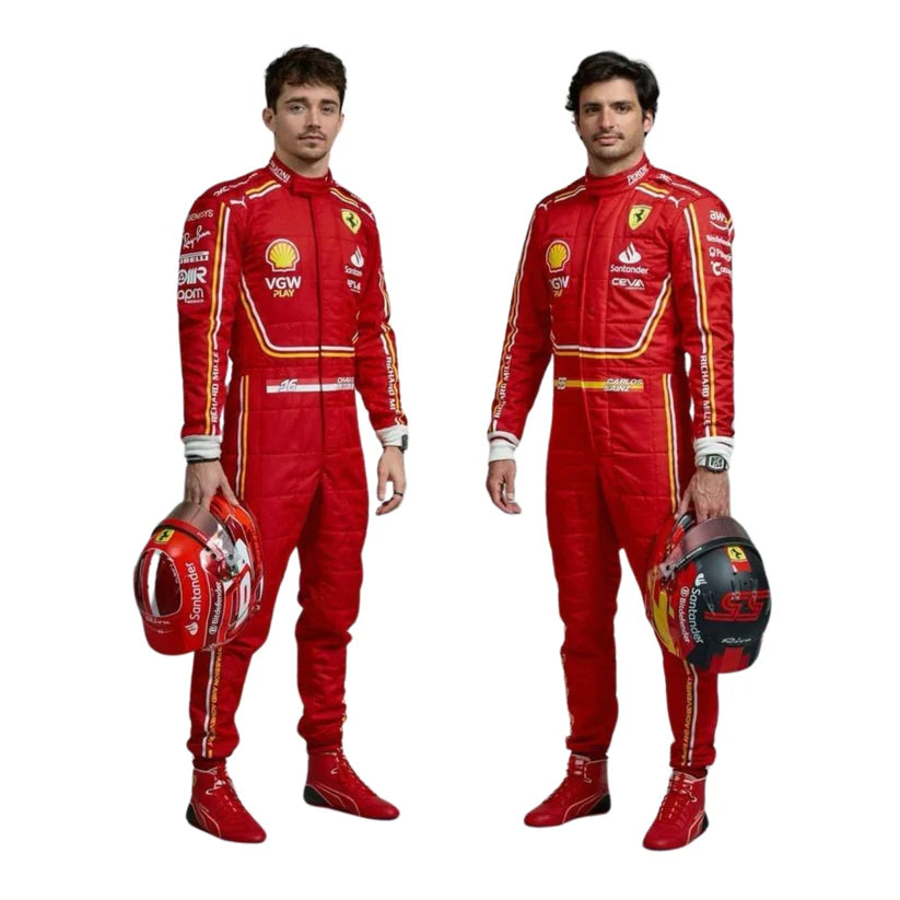 2024 F1 Racing Costume Worn by Charles Leclerc & Carlos Sainz Jr.