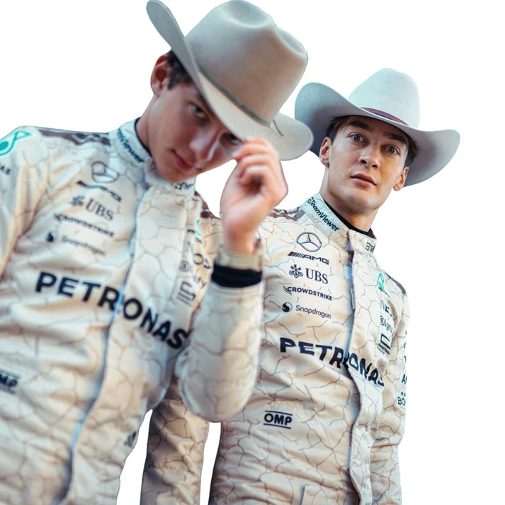 2025 F1 Racing Costume Worn by George Russell & Andrea Kimi Antonelli - USA Austin GP