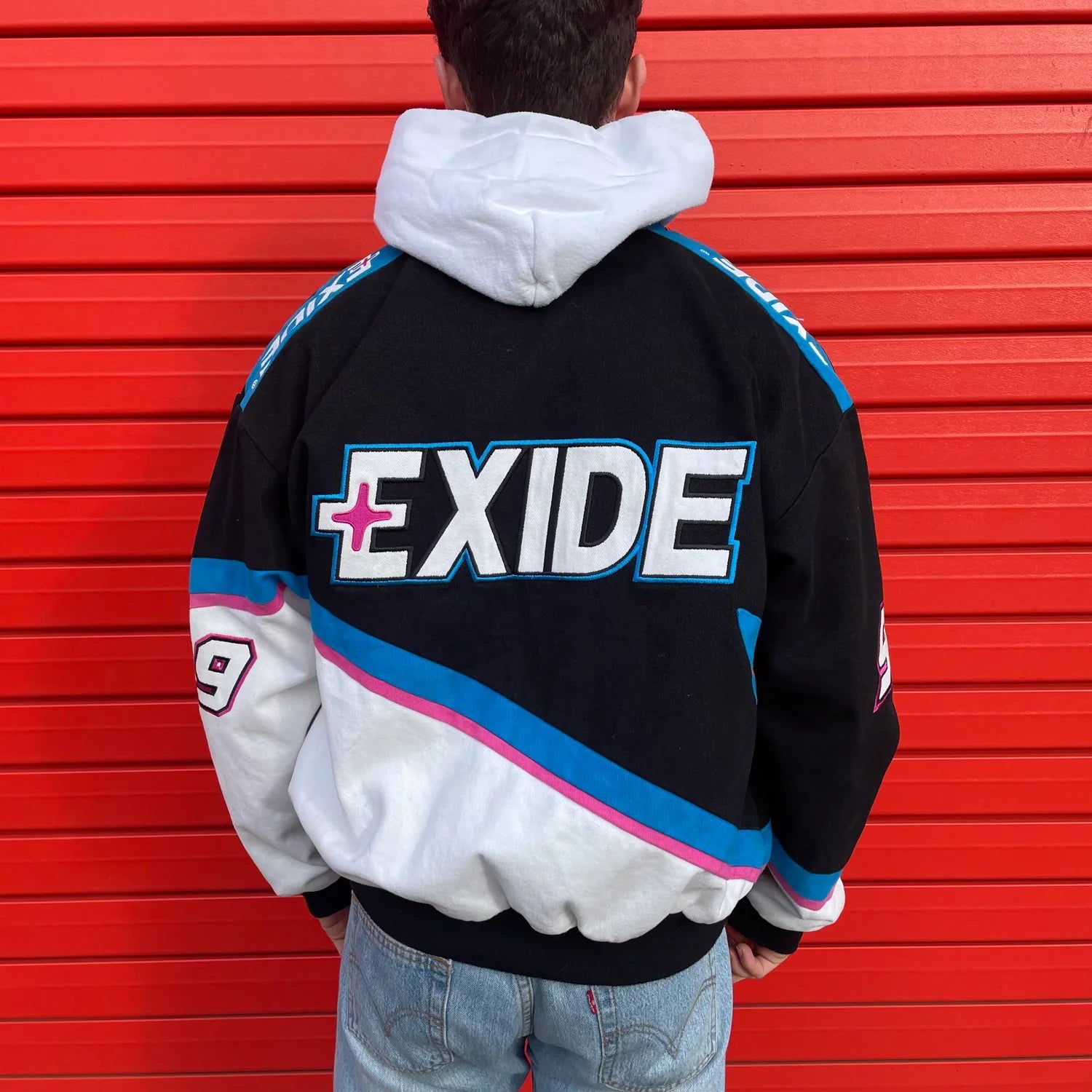 Vintage Exide Batteries Nascar Racing Jacket