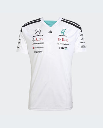 Mercedes Mens 2026 Team Driver Tee White