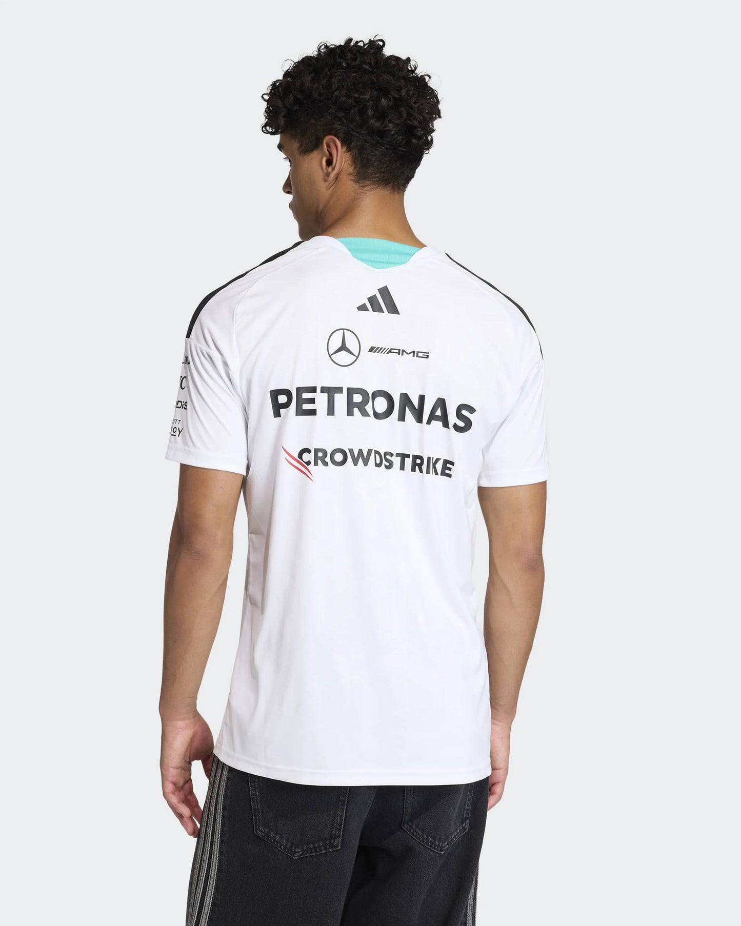 Mercedes Mens 2026 Team Driver Tee White