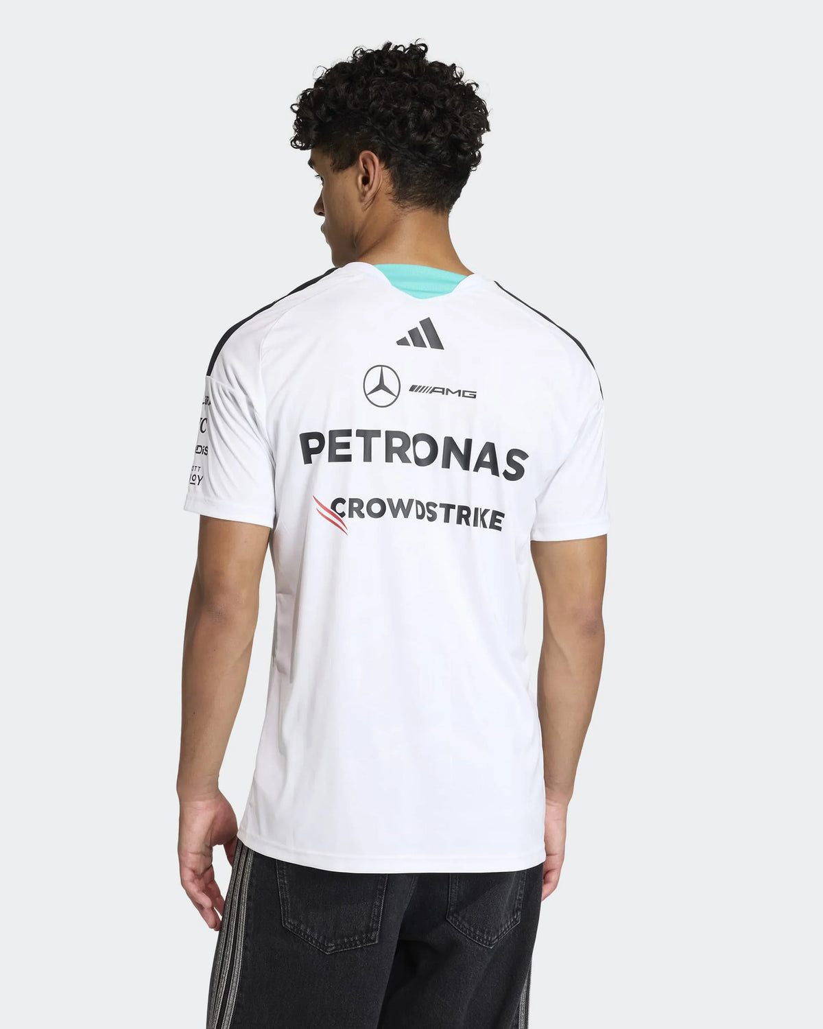 Mercedes Mens 2026 Team Driver Tee White