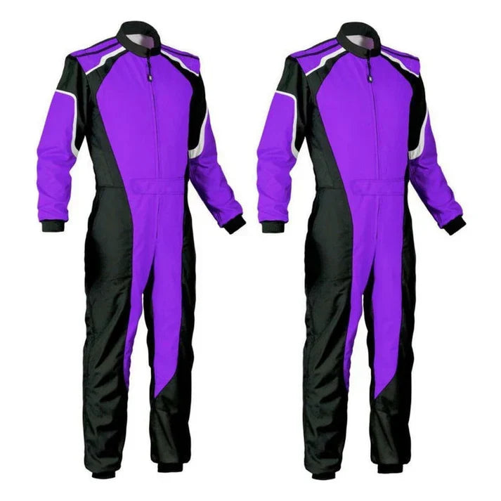 Karting Race Costume - Black / Violet