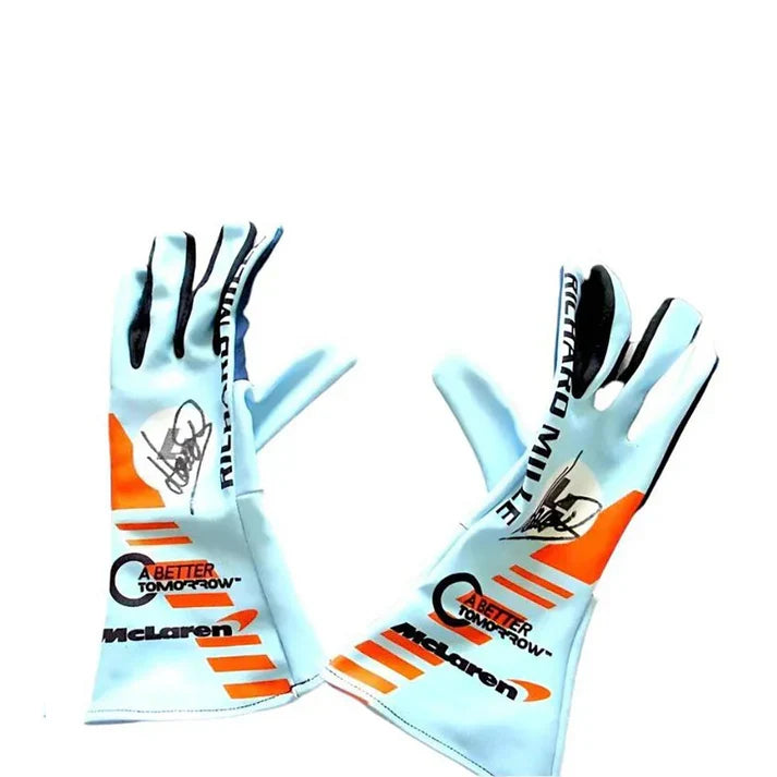 Lando Norris Rare Special Edition Gulf F1 Racing Gloves