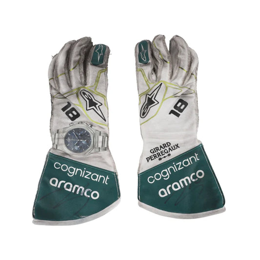 Lance Stroll 2022 Dutch GP F1 Racing Gloves
