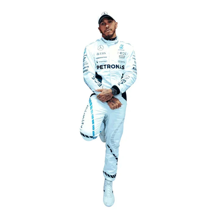 F1 Racing Costume Worn by Lewis Hamilton & George Russell– 2024 Qatar GP
