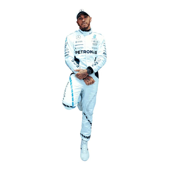 F1 Racing Costume Worn by Lewis Hamilton & George Russell– 2024 Qatar GP
