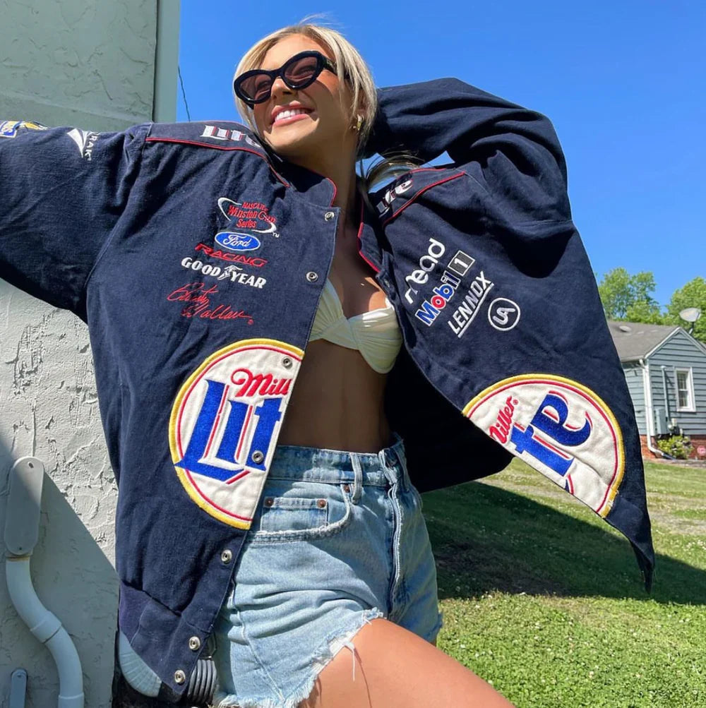 Vintage Miller Lite Nascar Racing Jacket