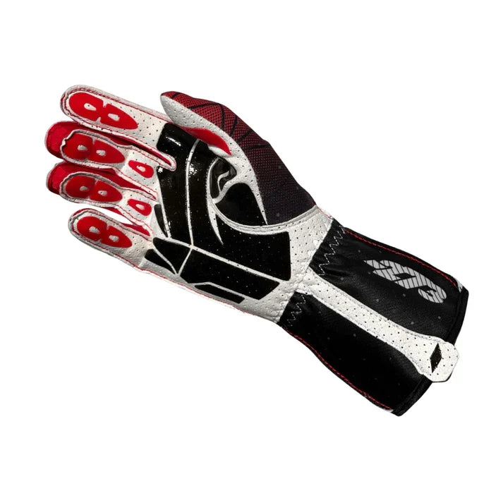 Minus 273 POLY 3 Black/Red/White Racing Gloves