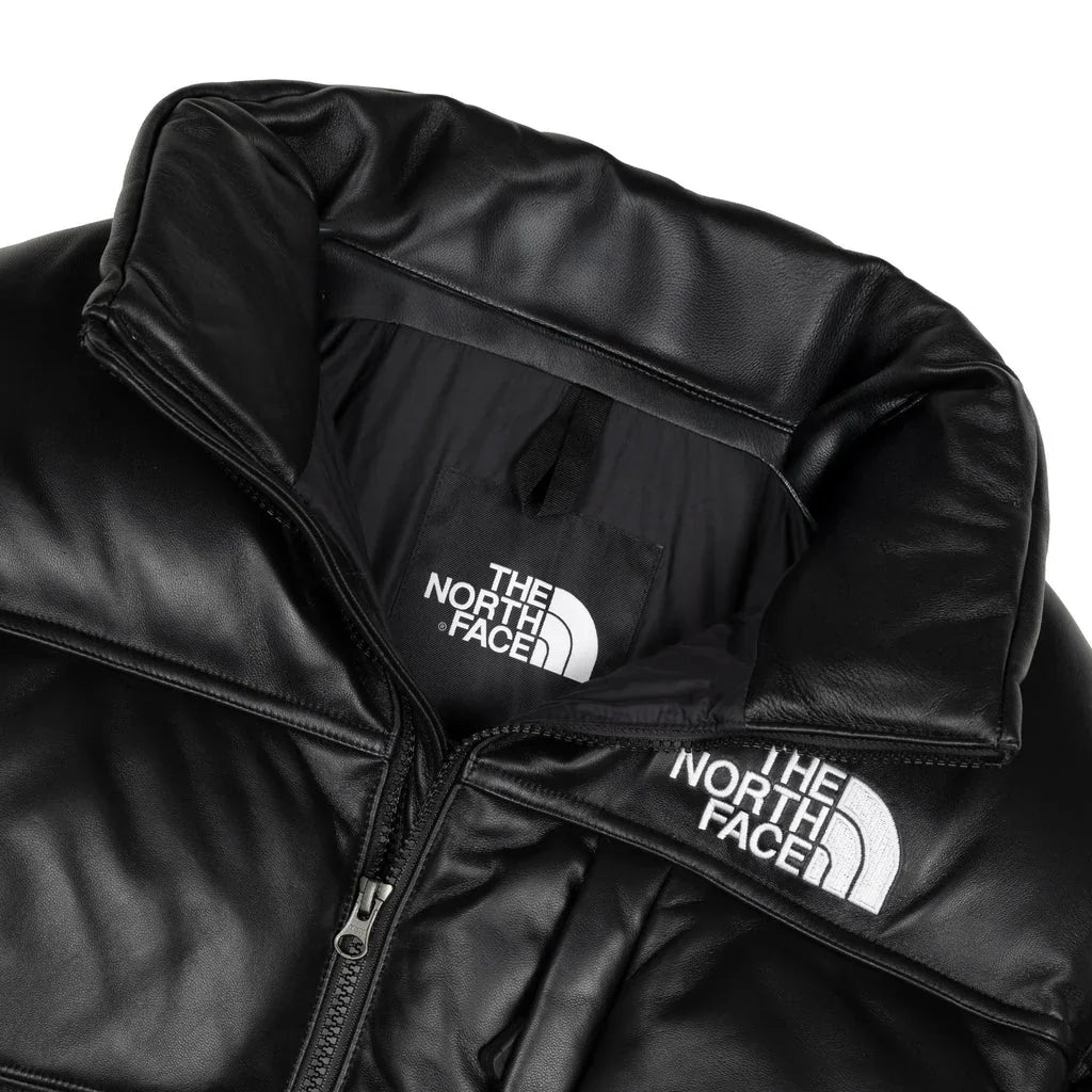 The North Face leather pack summit jacket