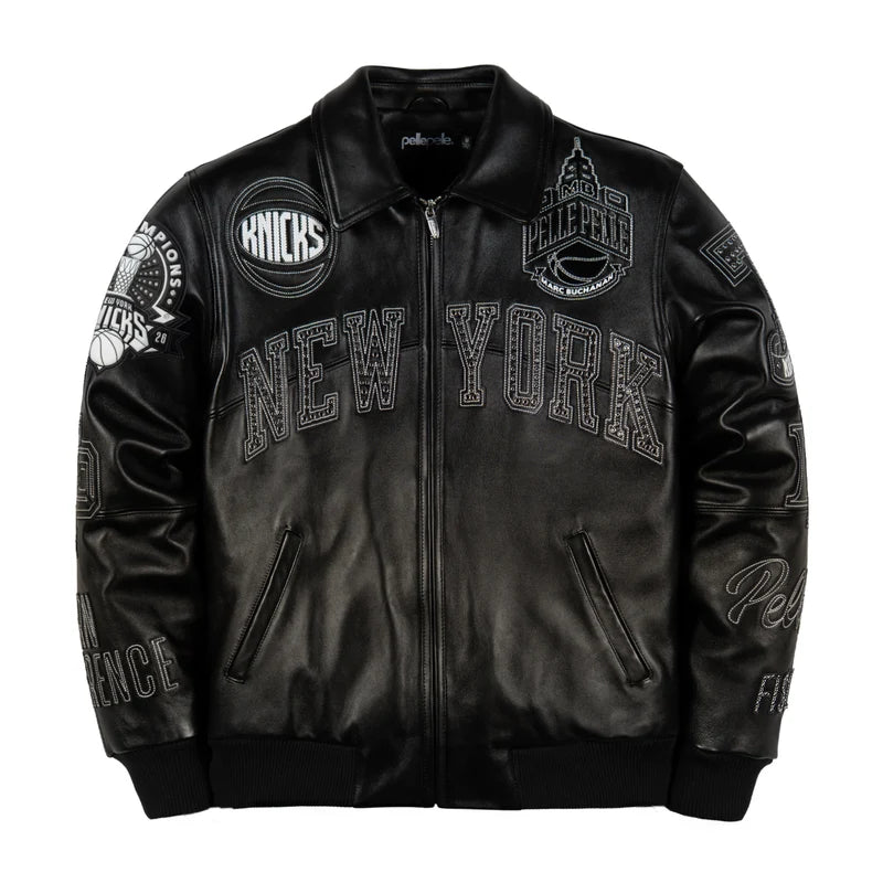 Pelle Pelle For The City of Knicks Black Jacket for Men