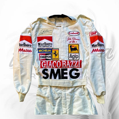 Gilles Villeneuve 1980 Ferrari F1 Racing Suit Replica