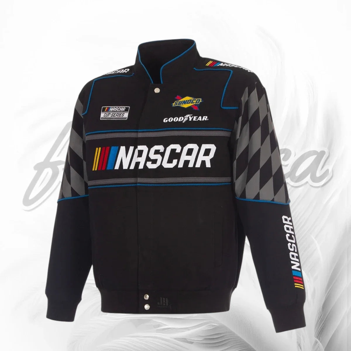 NASCAR Cup Series Racing Vintage Black Motorsport Jacket