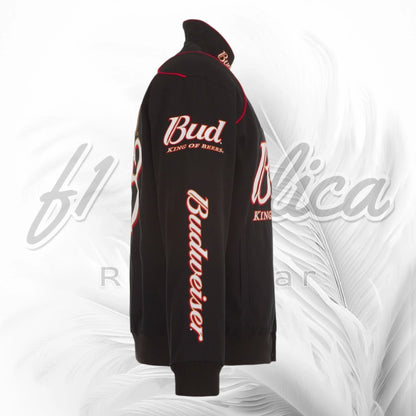 Budweiser NASCAR  Black Vintage Motorsport Jacket