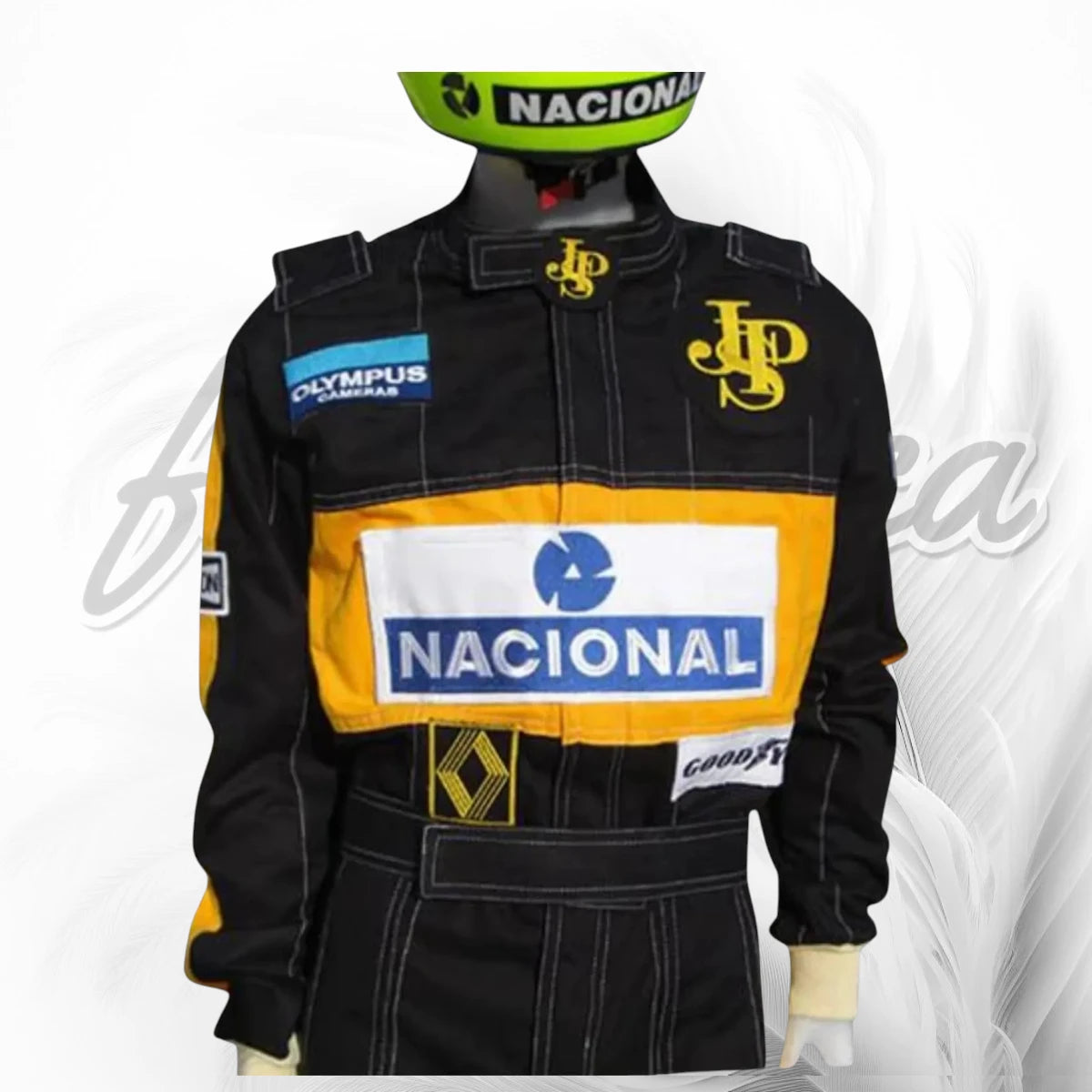 Ayrton Senna 1985 Lotus Honda JPS F1 Racing Suit Replica