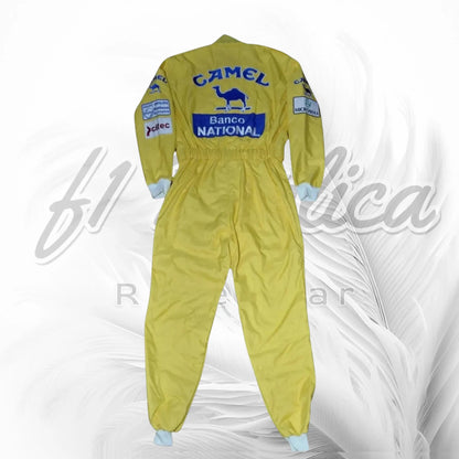 Ayrton Senna 1987 Camel Lotus Honda F1 Racing Suit Replica