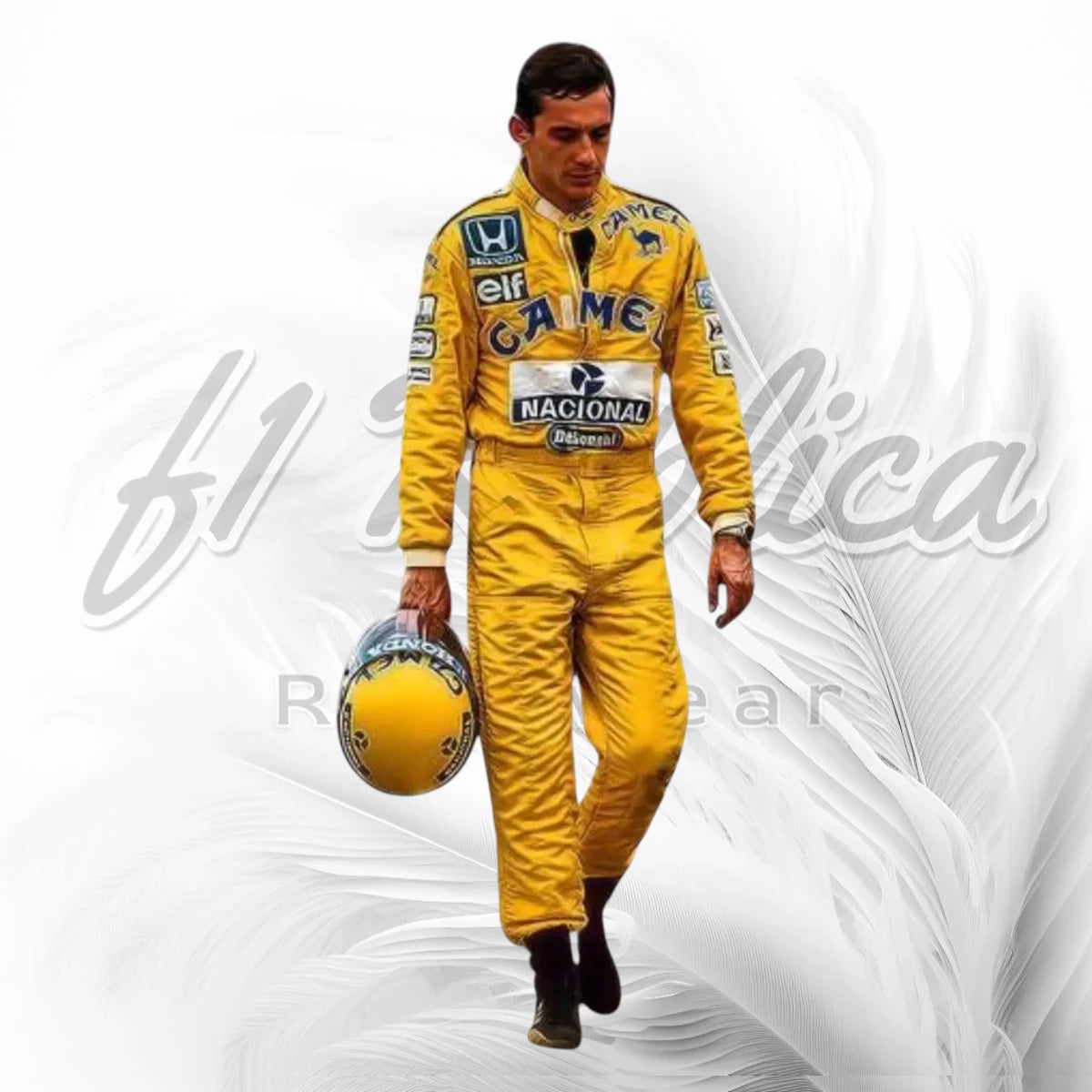 Ayrton Senna 1987 Camel Lotus Honda F1 Racing Suit Replica
