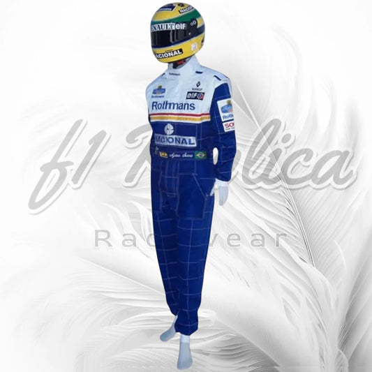 Ayrton Senna 1994 Williams Renault Rothmans F1 Racing Suit Replica