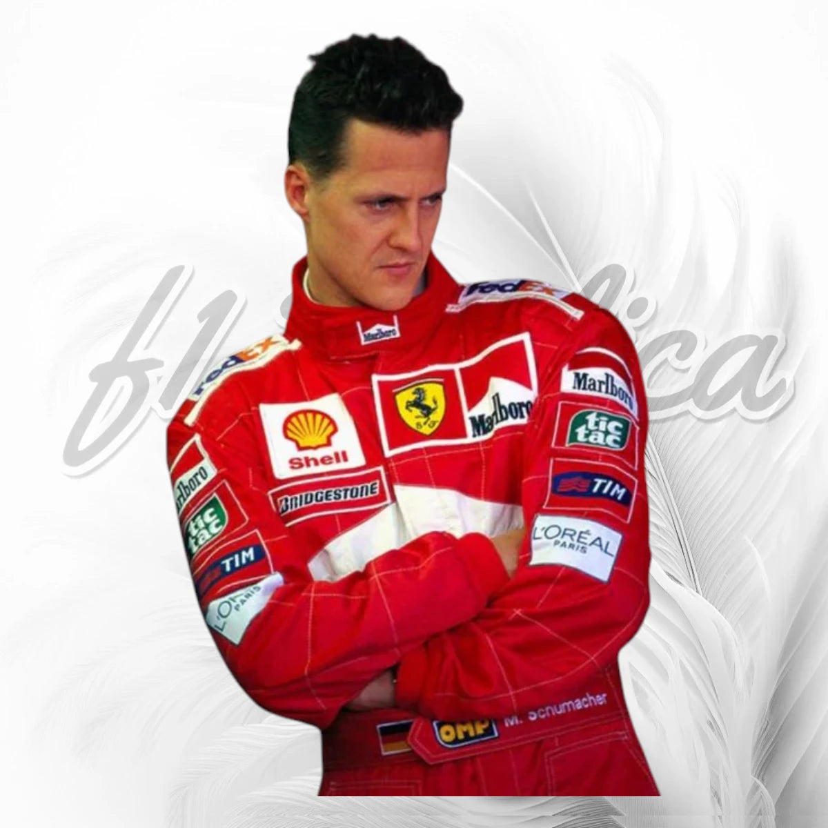 Michael Schumacher 2001 Ferrari F1 Racing Suit Replica | Marlboro Ferrari Formula One Racewear