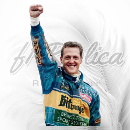 Michael Schumacher 1995 Benetton Renault F1 Racing Suit Replica