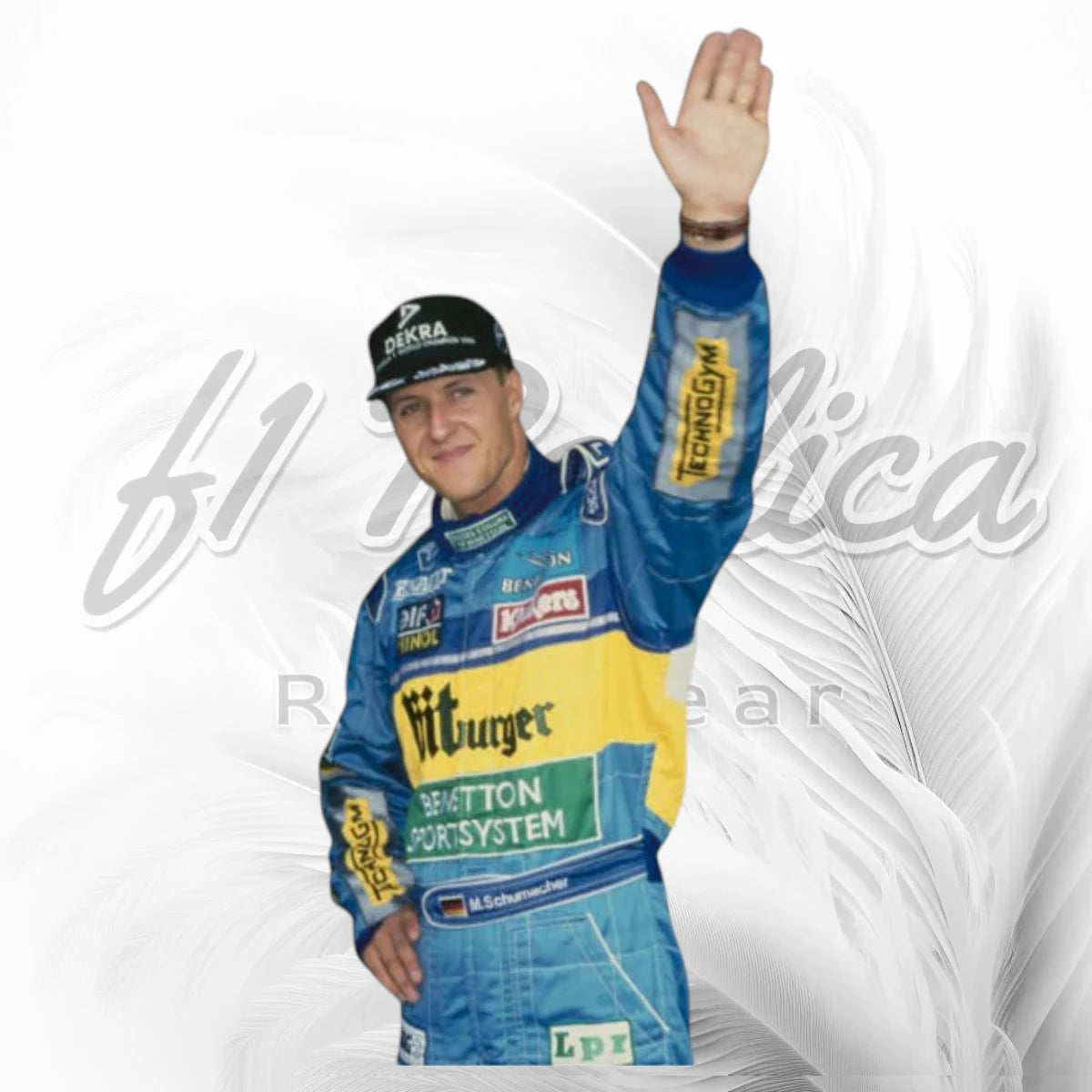 Michael Schumacher 1995 Benetton Renault F1 Racing Suit Replica