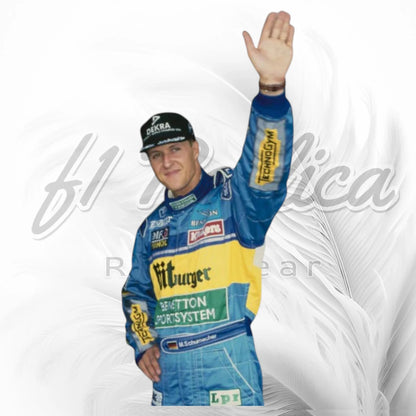 Michael Schumacher 1995 Benetton Renault F1 Racing Suit Replica