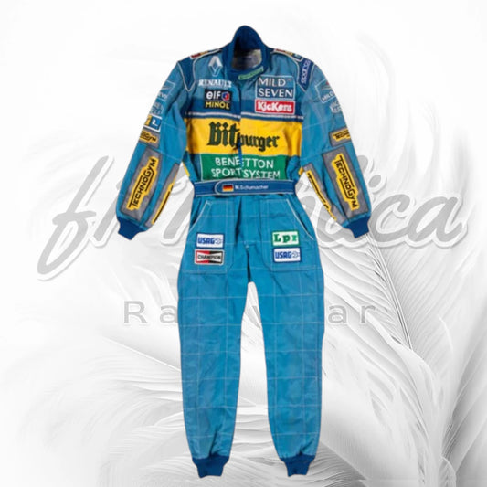 Michael Schumacher 1995 Benetton Renault F1 Racing Suit Replica